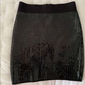 Bebe Bandage Sequence Skirt
